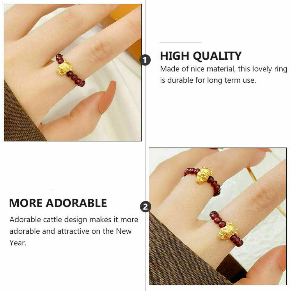2021 New Women Fashion Ox Adjustable Ring Jewellery Party Gift New Year Gift US