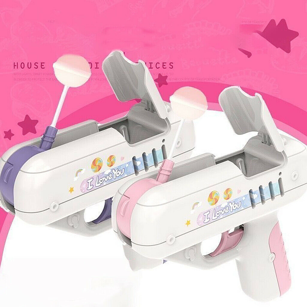 Lollipop Gun Candy Gun for Girls Over 6 years Old Xmas Gifts Fun Play Pink