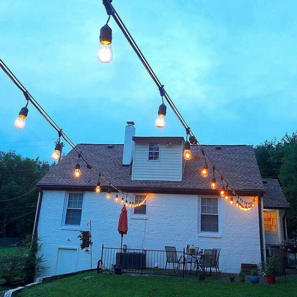 10pcs LED Solar Bulbs Waterproof String Lights Garden Porch Courtyard Lamp