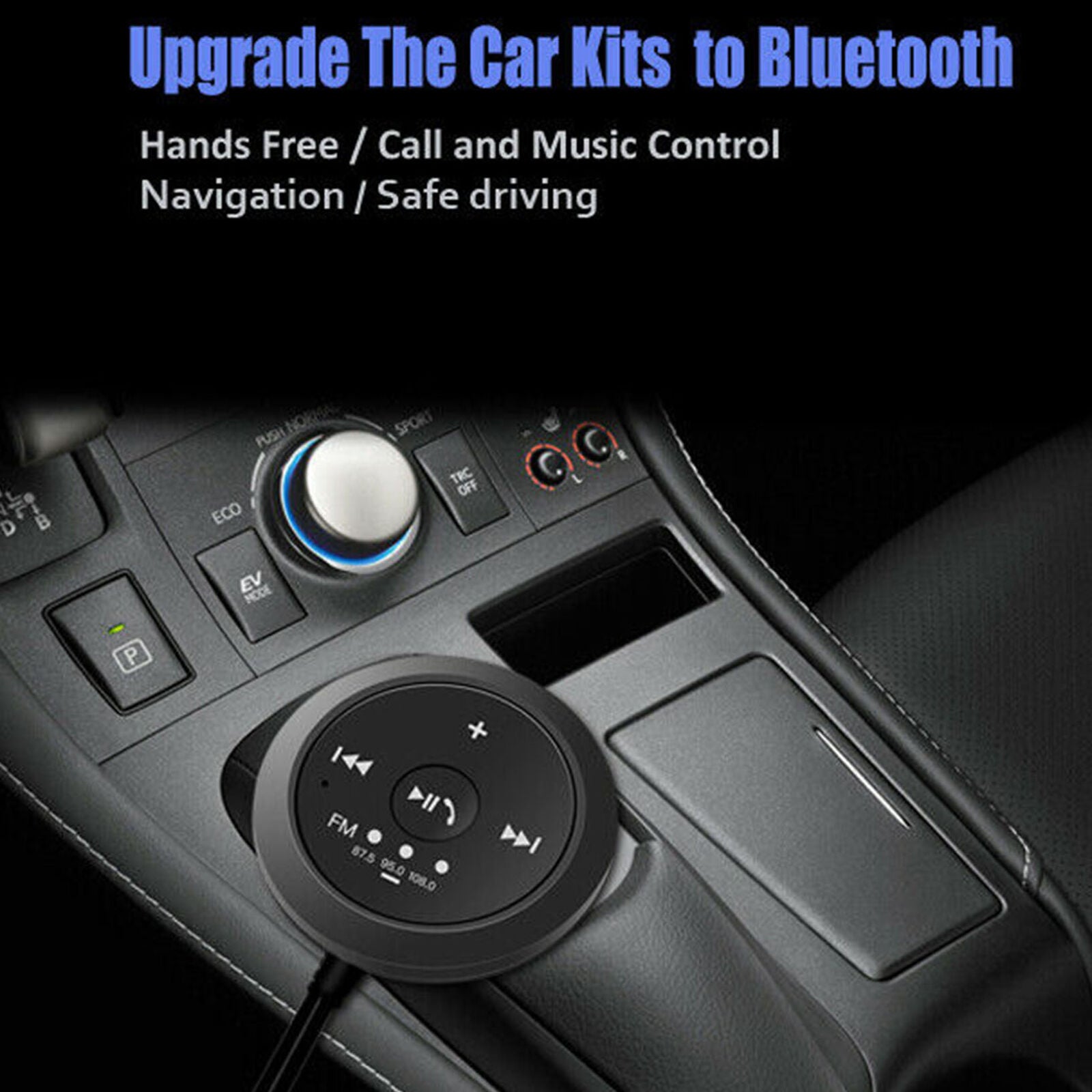 AUX-in Bluetooth Wireless Receiver Adapter FM Transmitter for Car Stereo Audio