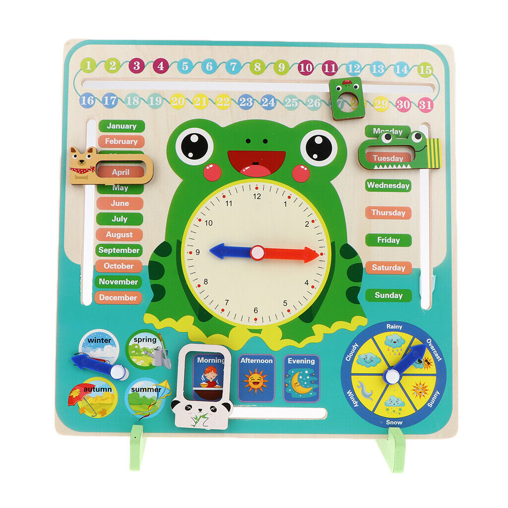 Kids All About Today Calendar Board - PreSchool Educational & Learning Wooden