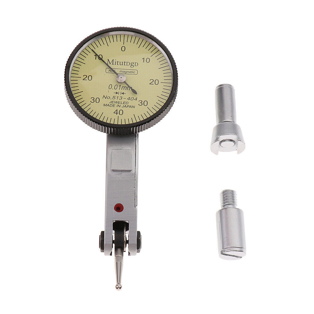 Metal Lever Dial Indicator Gauge Accuracy Range Measuring Instruments 0-0.8mm