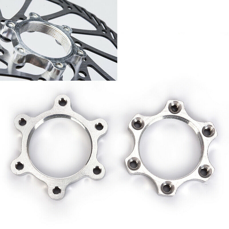 2*Bike Bicycle Freewheel Threaded Hubs Disk Disc Brake Rotor 6Bolt Flange.l8