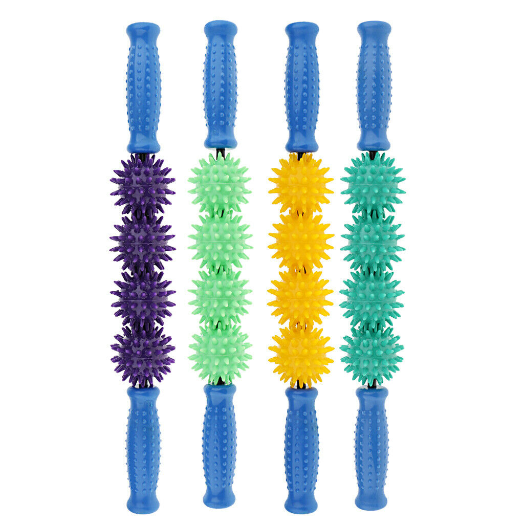 Body Muscle Massage Roller Stick   Point Myofascial Tool Dark Green
