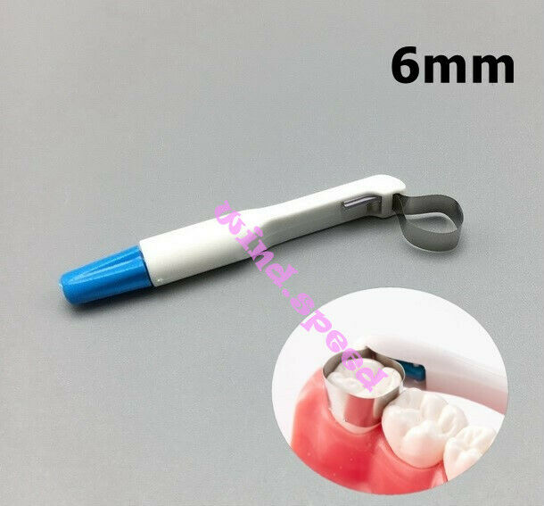 100pcs Dental PRO Matrix Bands Adjust Hold Single Use Curved Bands 6mm For Molar