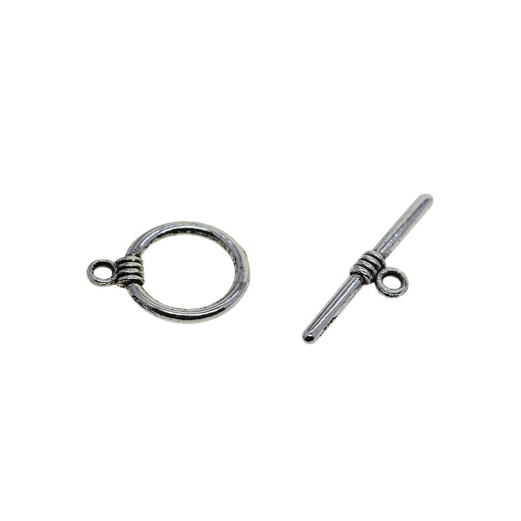50 Set Toggle Clasp Pendants For Jewelry DIY Making Accessories