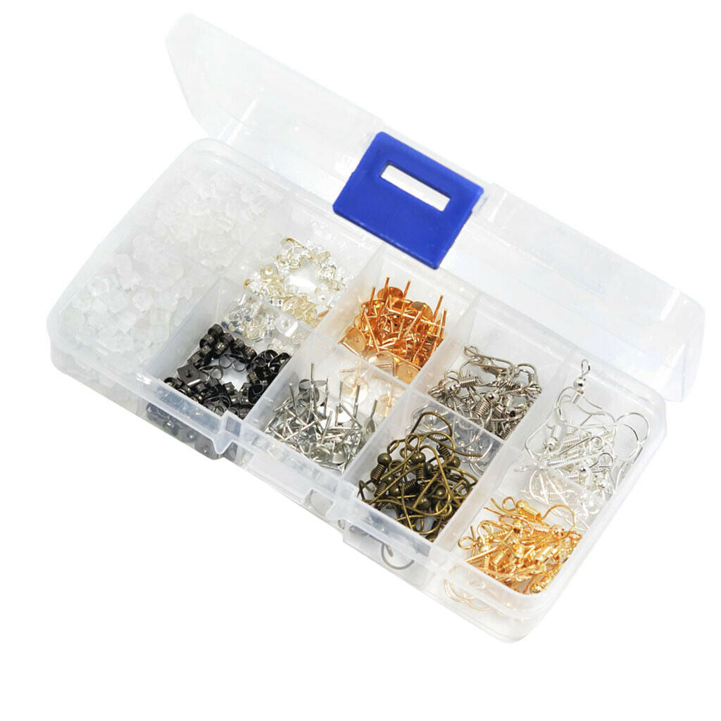440PCS BOX Earrings Finding DIY Jewelry Supplies Earring Hooks/Backs/Posts