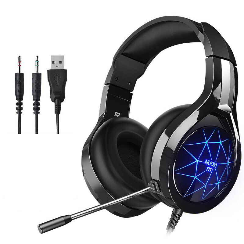 N1 Headset Desktop Gaming Game Student Audio Wired Microphone Computer HeadsS7L8