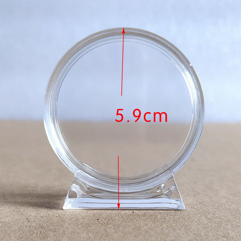 27/40mm Coin Capsules Case with Foam Gasket Container Display Stand Easel