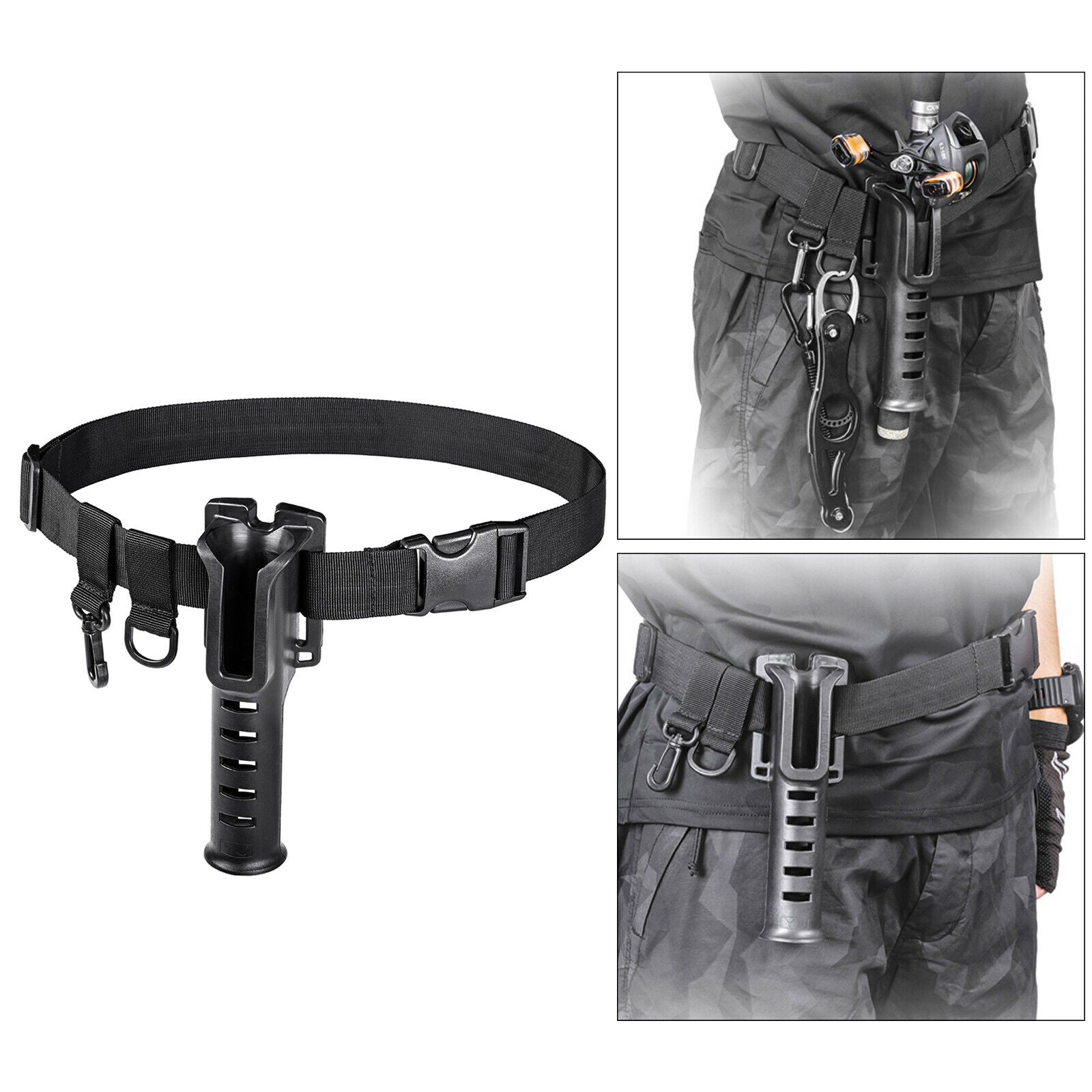 Durable Nylon Fishing Rod Holder Belt Tackle Fishing Pole Support Equipment