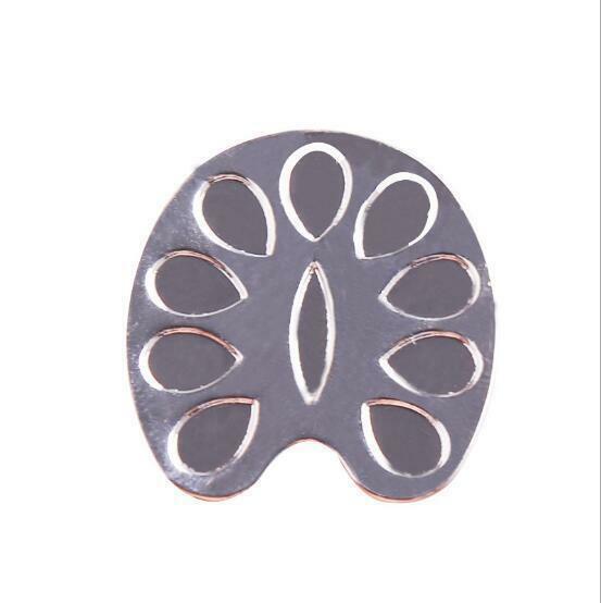 Mini stainless steel  Ring Palette Nail Plate Finger Ring Mixing Color Palette