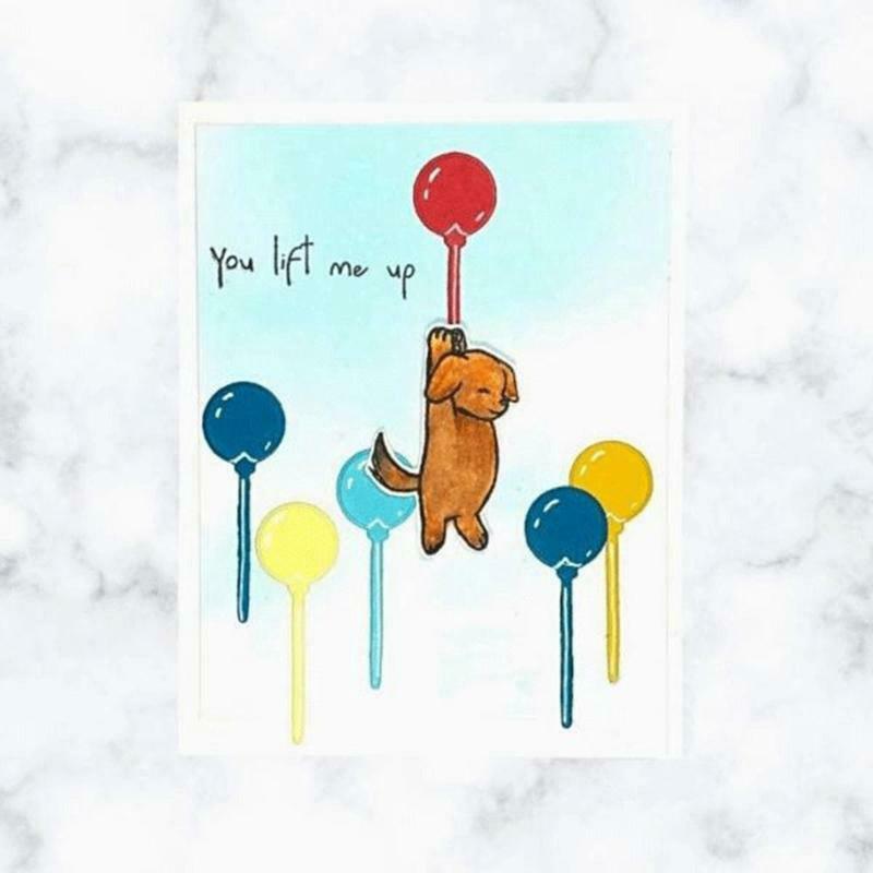 Cat Dog Happy Birthday Silicone Stamps Metal Cutting Dies Stencil Template Set