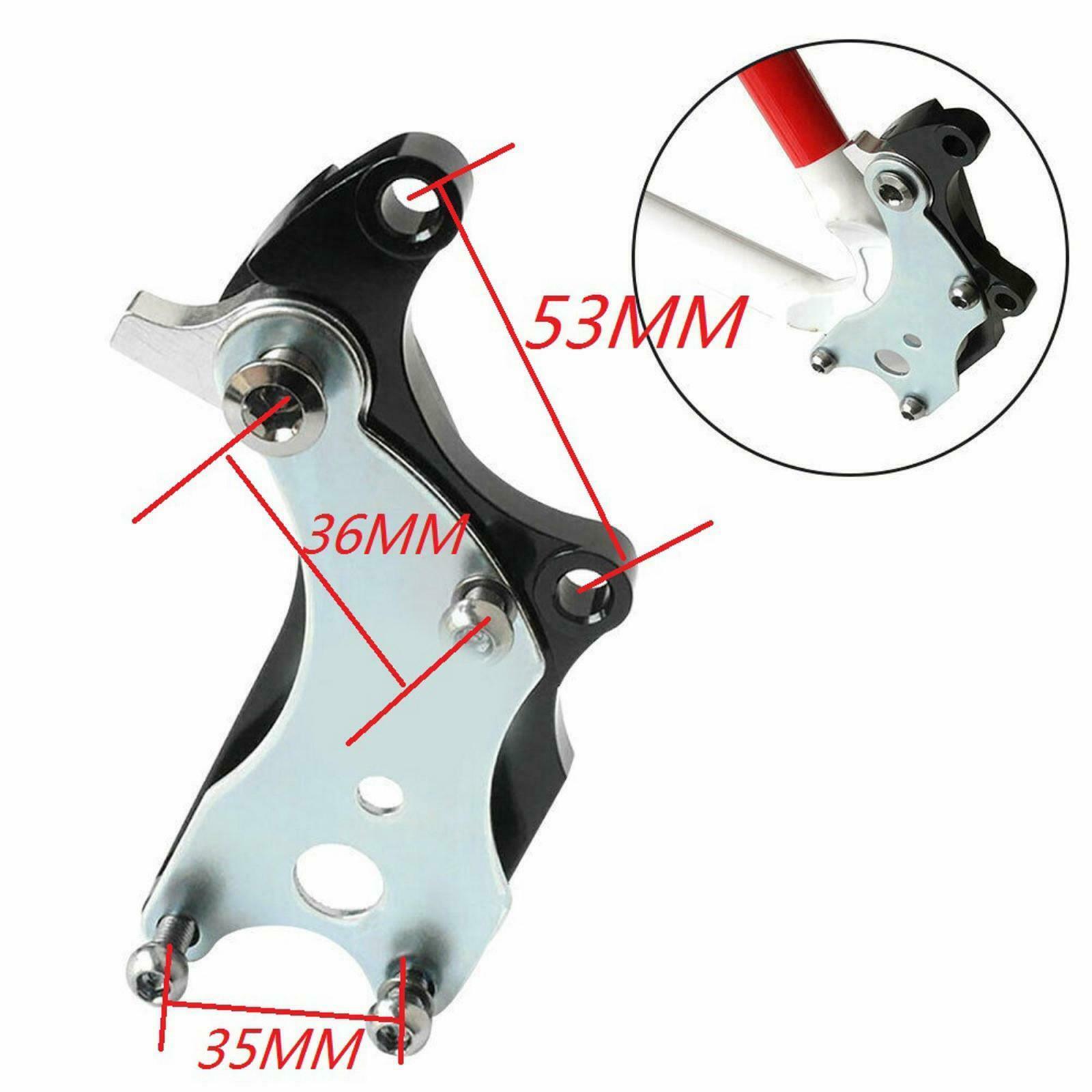 Alloy Bike Disc Brake Adapter Adjustable Bracket Seat Cycle Refit Converter