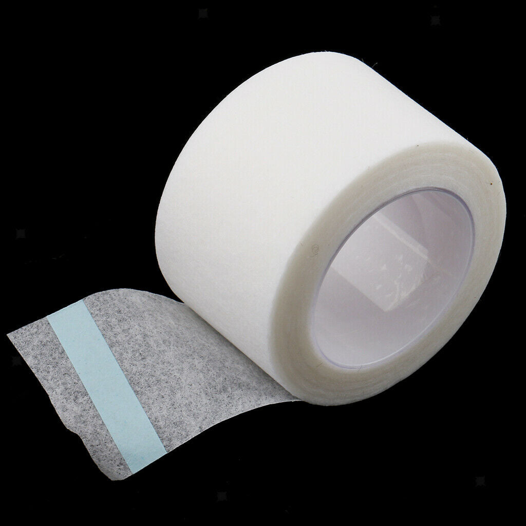 2 Rolls Non-woven Fabric Adhesive Lashe Tape For Eyelash Extensions Grafting