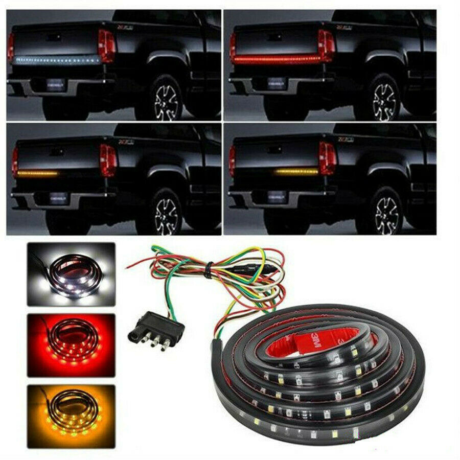 48" Pickup LED Tail light Bar 3 Colors Reverse Brake Turn Signal light Strip Bar