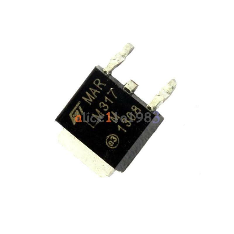 10PCS LM317M LM317 Medium Positive Adjustable Voltage Regulator 1.2-37V TO-252