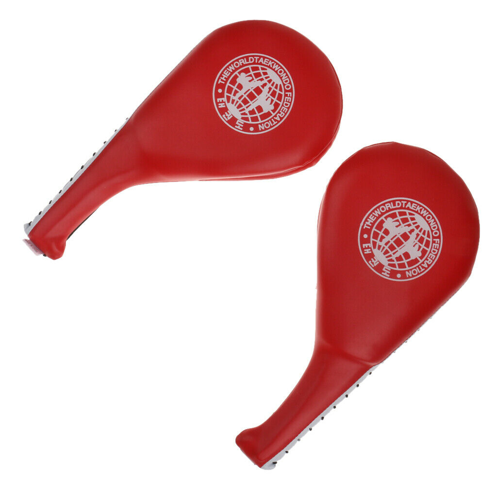 1Pcs Taekwondo Karate Kick Strike Floppy Paddle/Clapper Target Pad Red
