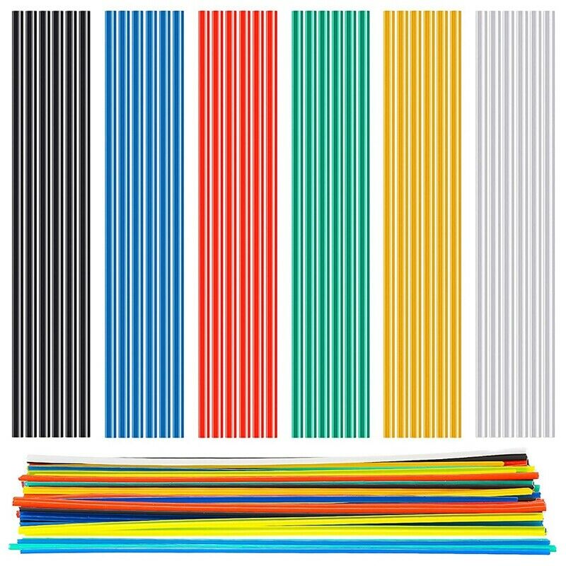 120 Pieces Color Plastic Welding Rods 9.8 Inch Length PP Welder Repair Rods foQ9
