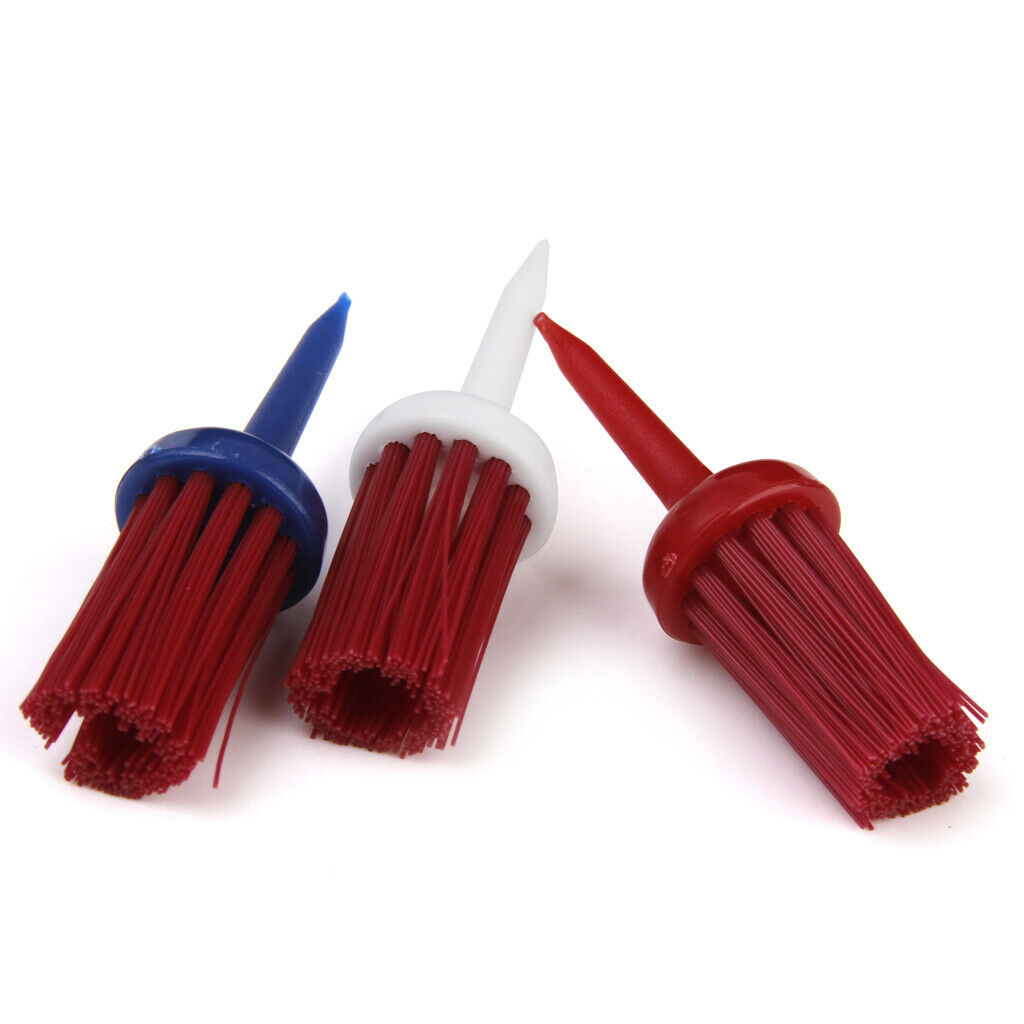 3 Packs ( Different Size) Golf Tees Brush Driver Training Accessory Random
