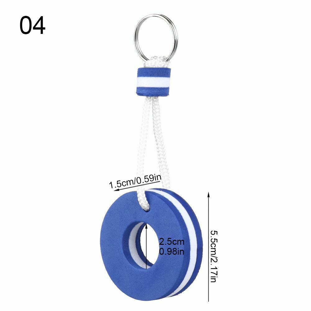 Water Floating Keychain Sailing Fishing Keyring Key Pendant Pool Parts