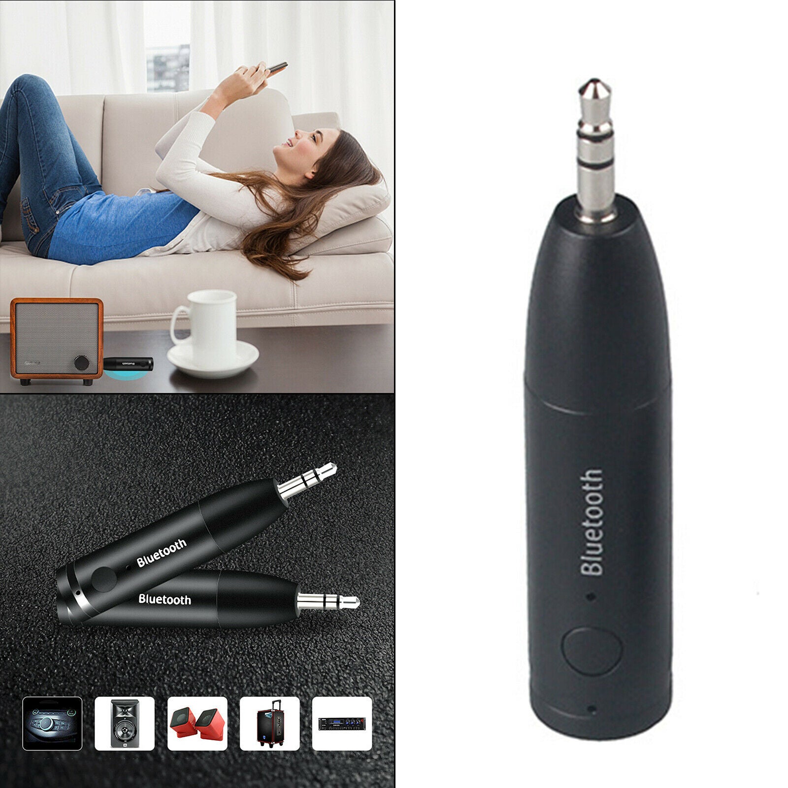 Wireless Bluetooth V5.0 Receiver for Speakers Car with Hands-free Calling