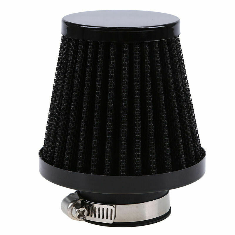 38/39/40mm Motorcycle Air Filter Black Iron Cone Cleaner Universal Fit Yamaha