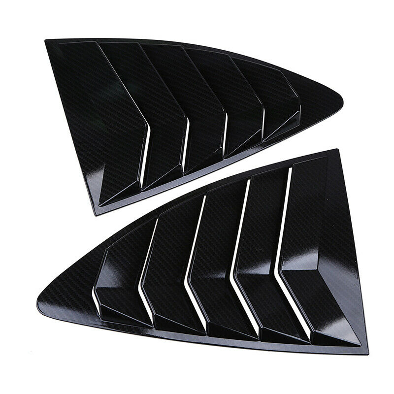 Fit Scion FR-S 2012-2016 Carbon Fiber Style Window Quarter Scoop Louver Cover