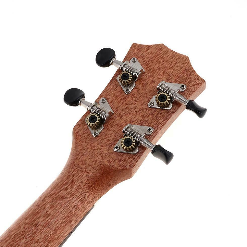 4pcs Ukulele Black Tuning Pegs 2R+2L Steel Machine Heads Tuners for 21 23 26''