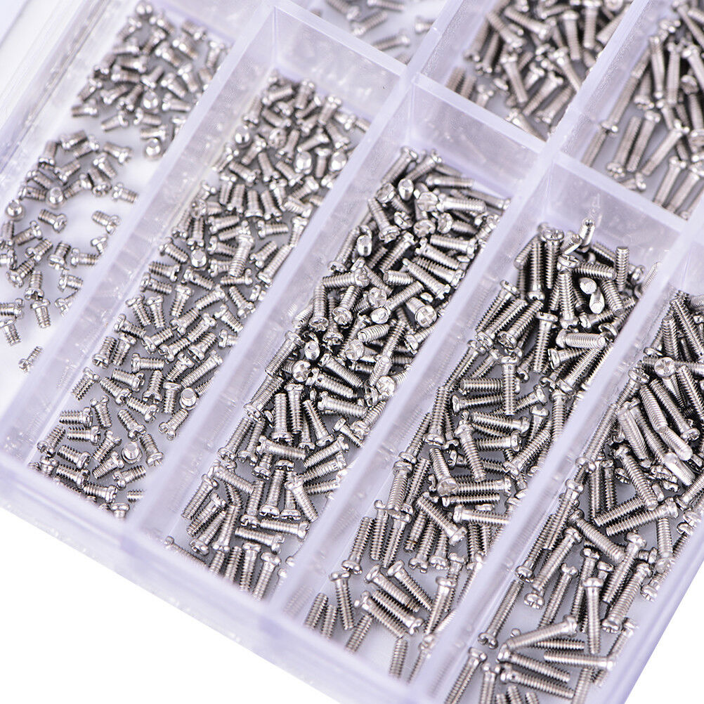 1000pcs/set Assorted Screws For Watch Eye Glasses Watchmaker Repair Part T.l8