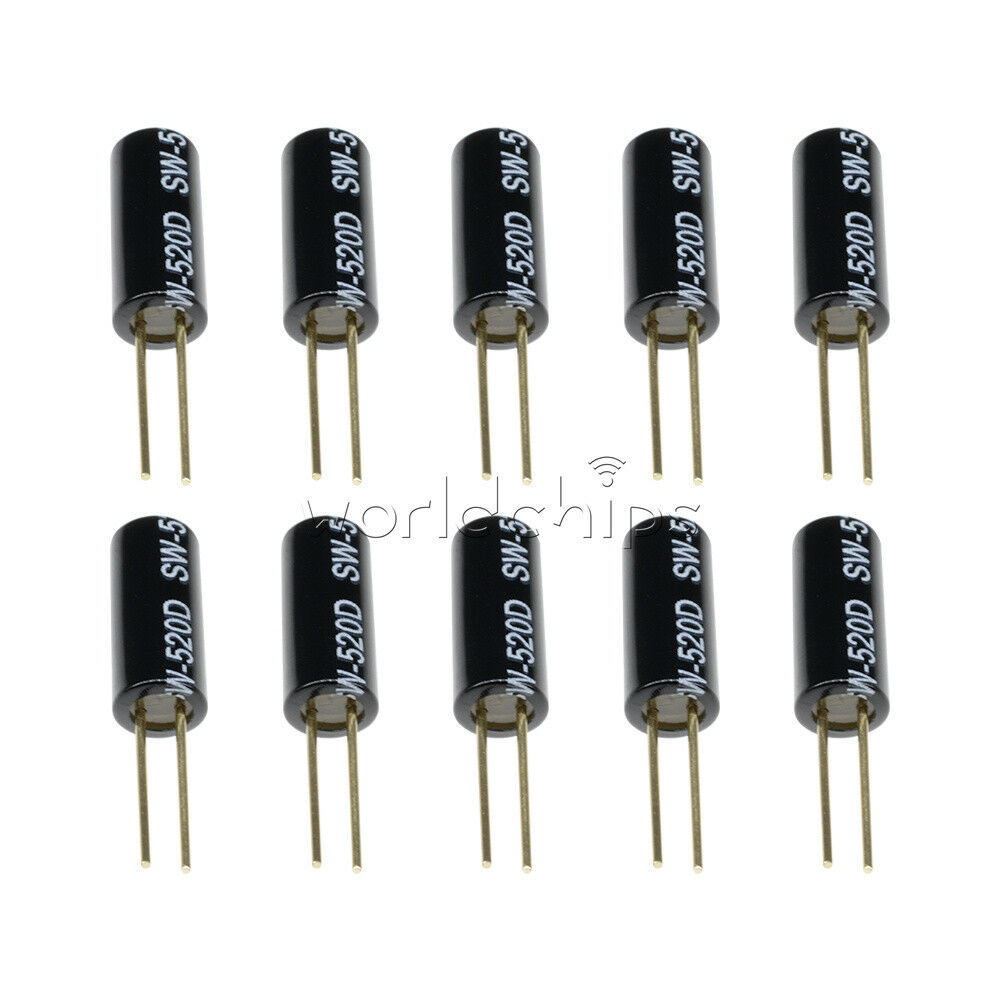 10PCS Lot SW-520D Vibration Sensor Metal Ball Tilt Shaking Position Switches