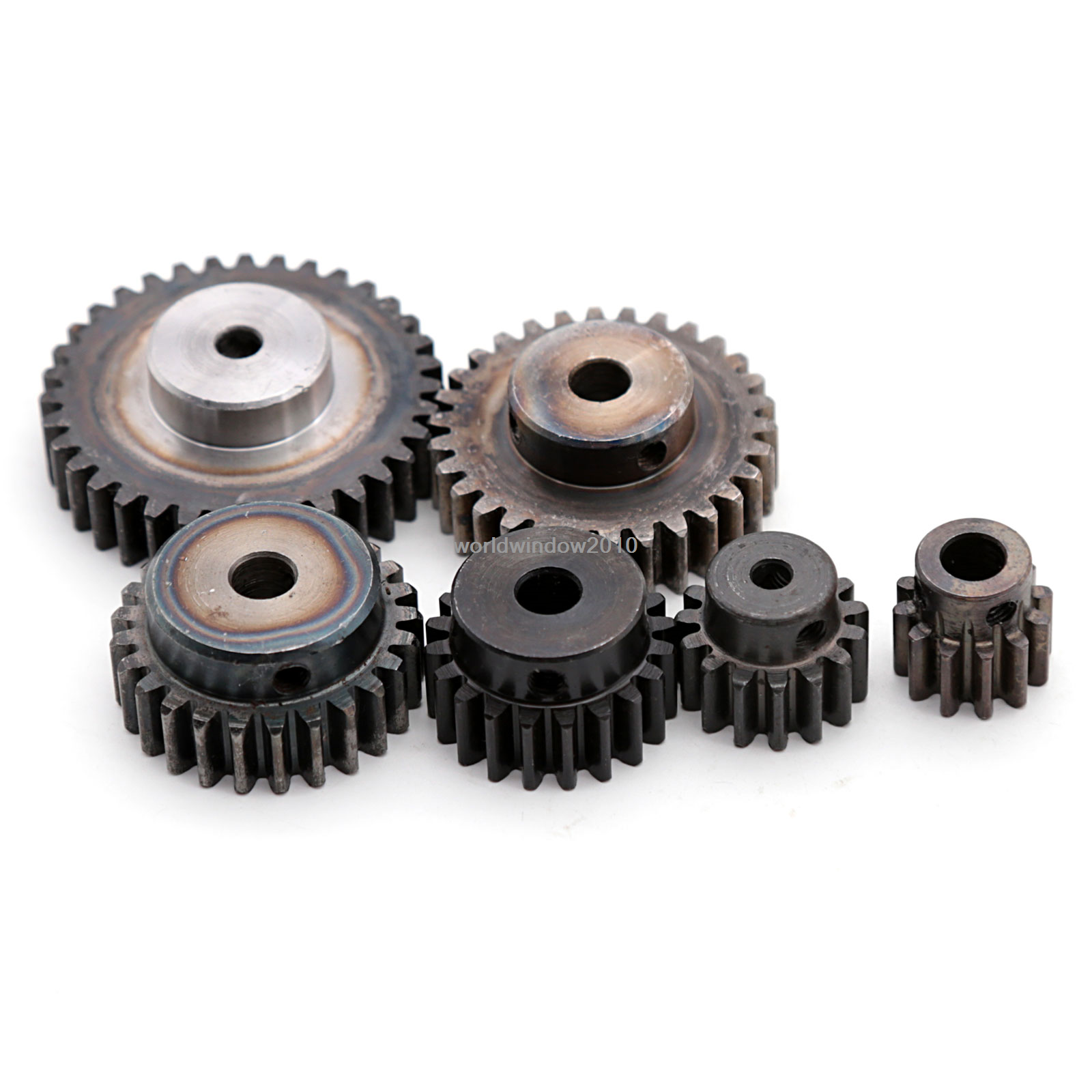 45# Steel Motor Spur Pinion Gear 1.5Mod 35T Outer Dia 55.5mm Bore 8mm x 1Pcs