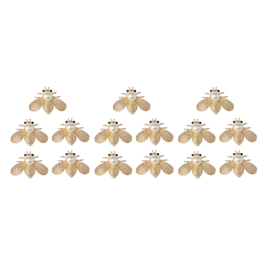 15Pcs Alloy Crystal Flatback Embellishments Craft Button for DIY Clothing