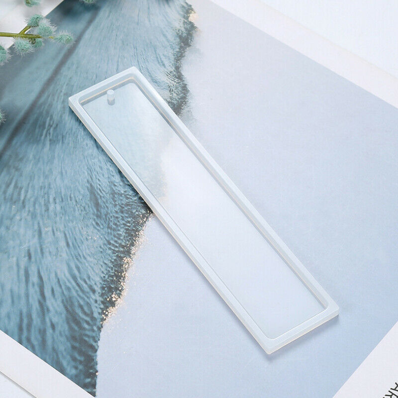 DIY Rectangular Bookmark Silicone Molds Jewelry Making Crystal Epoxy UV R.l8