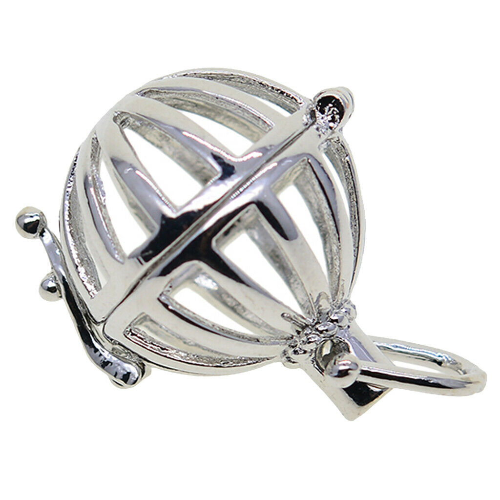 Birds Cage Locket Beads Pendant Charm for DIY Necklace Dangle Pendant