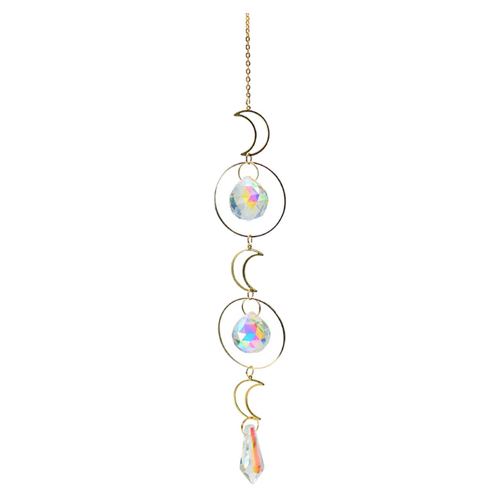 2Ã— Suncatcher Hanging Sun Moon Suncatchers Pendants Home Chrismas Decor
