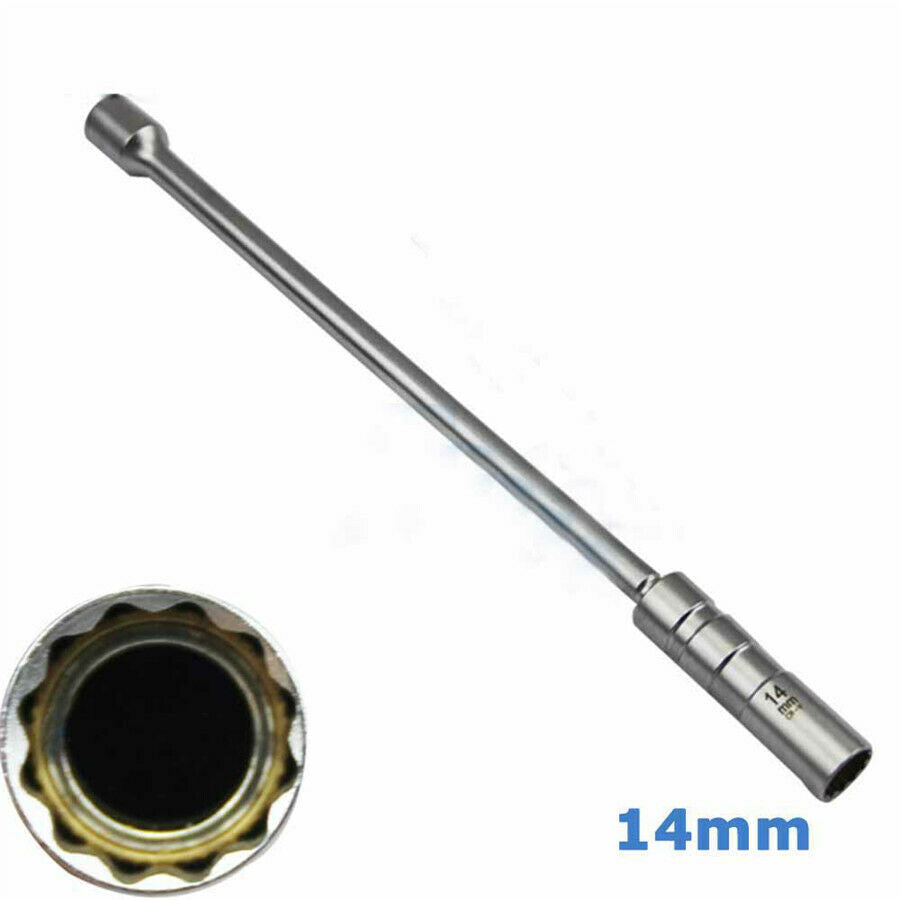1Pcs 14mm 3/8" Drive Thin Wall Joint Spark Plug Socket Removal Tool For Car Auto