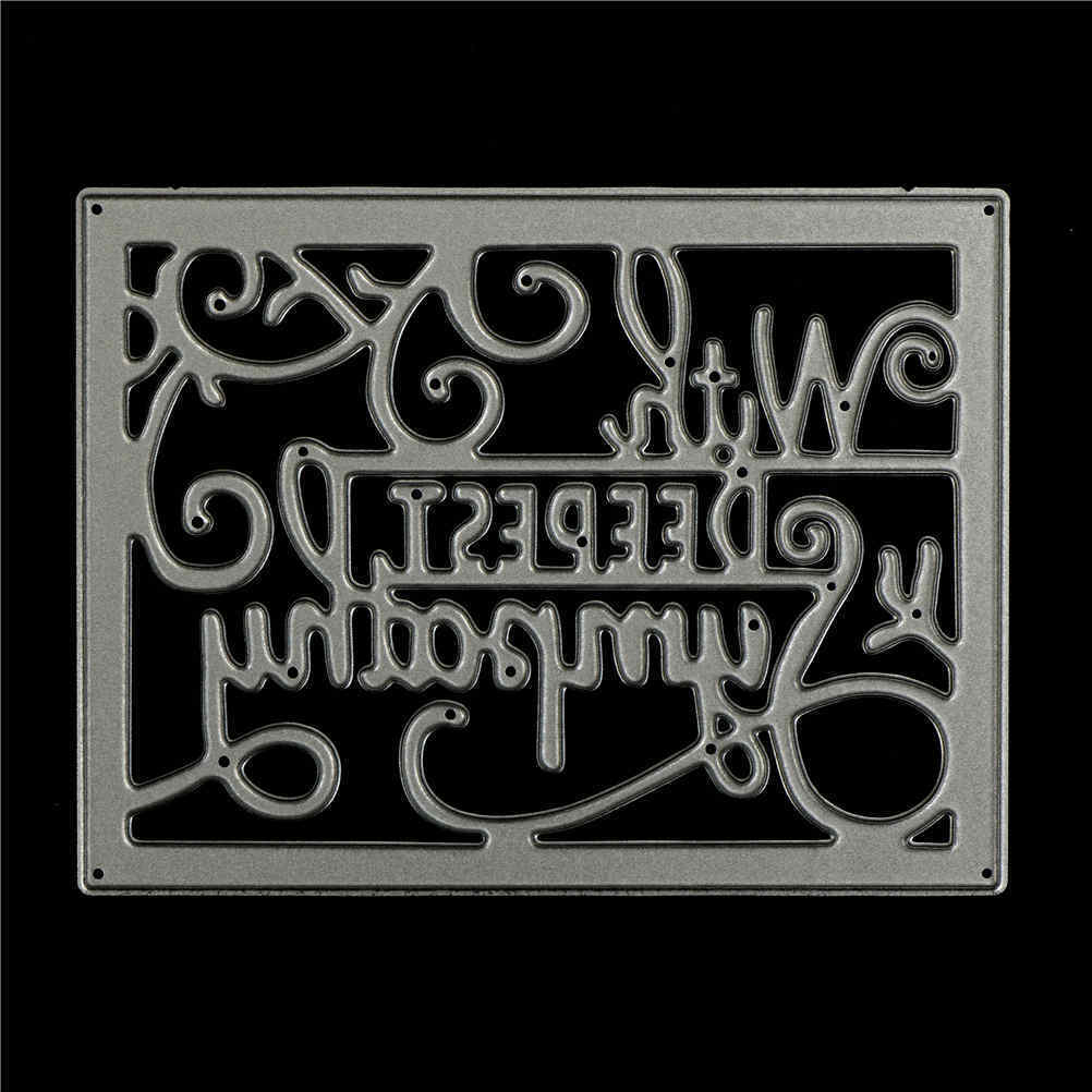 Cutting Dies Craft DIY decoration Holiday greetings "with deepest sympath.l8