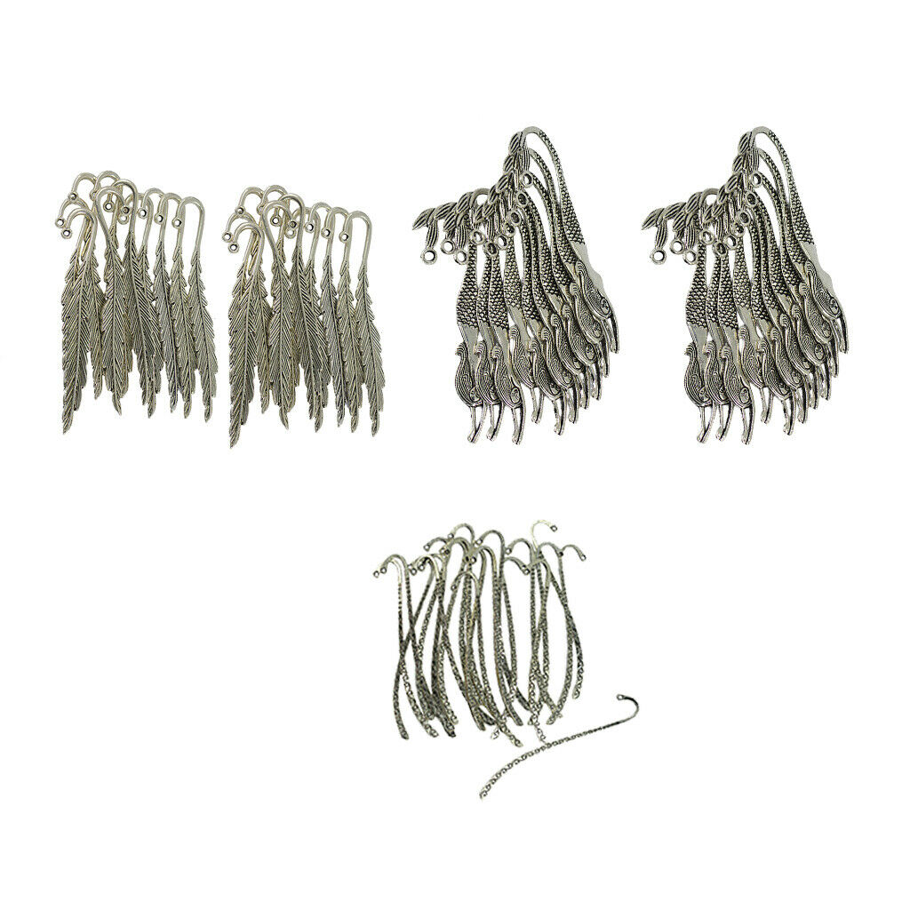Pieces of 60 Alloy Metal Mermaid Line Bookmark Charms For Beading Finding