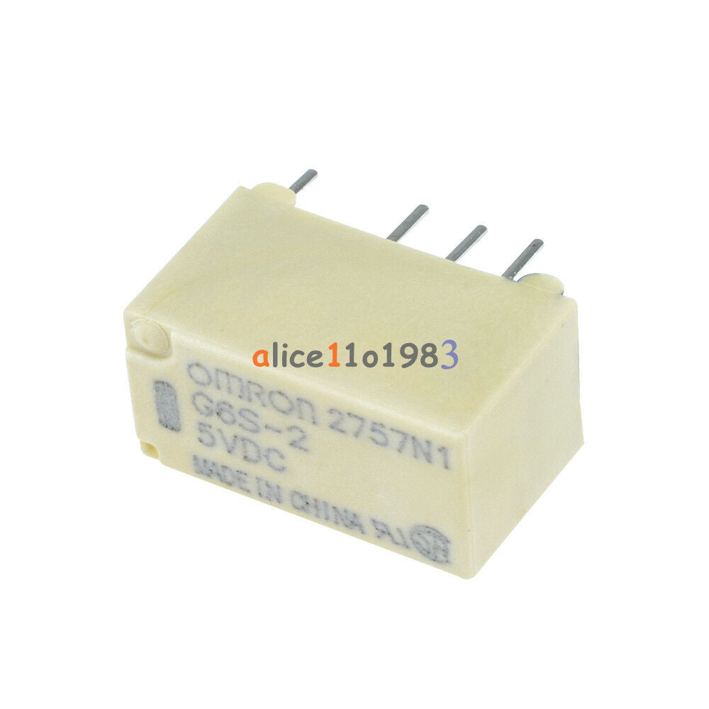 10PCS 5V Relay G6S-2-5VDC 250VAC/DC220V 2A 8PIN for Omron Relay