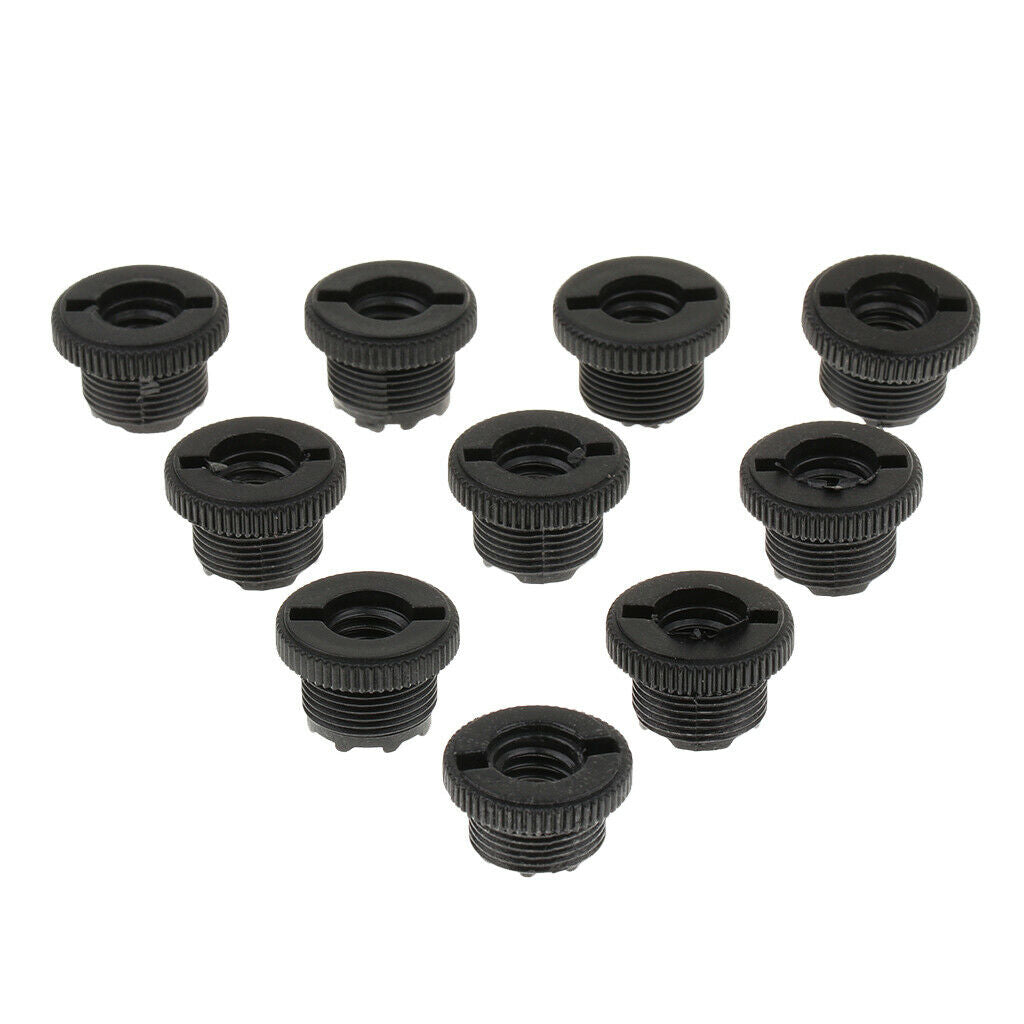 10-piece screw thread adapter 3/8 "to 5/8" screw black