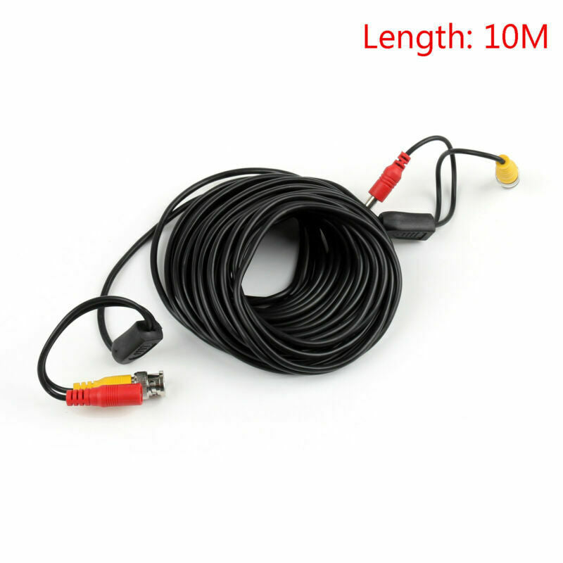 1X 10M 2 in 1 Audio Video Surveillance Cable Security Camera DC BNC RCA Wire