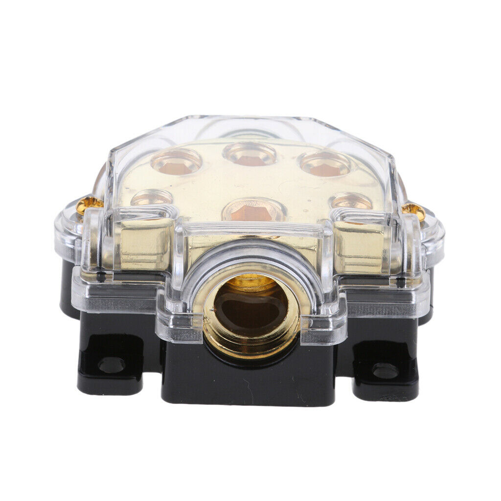 5-Way Car Audio Solar Amp Power/Ground Cable Splitter Distribution Block