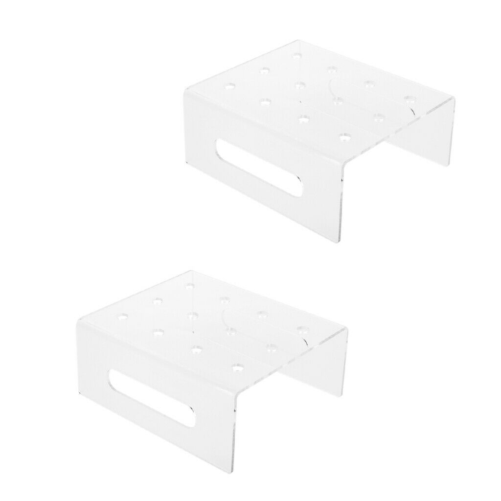 2Pcs Acrylic 12 Holes Cupcake Cake Push   Stand Holder Wedding Party Decor