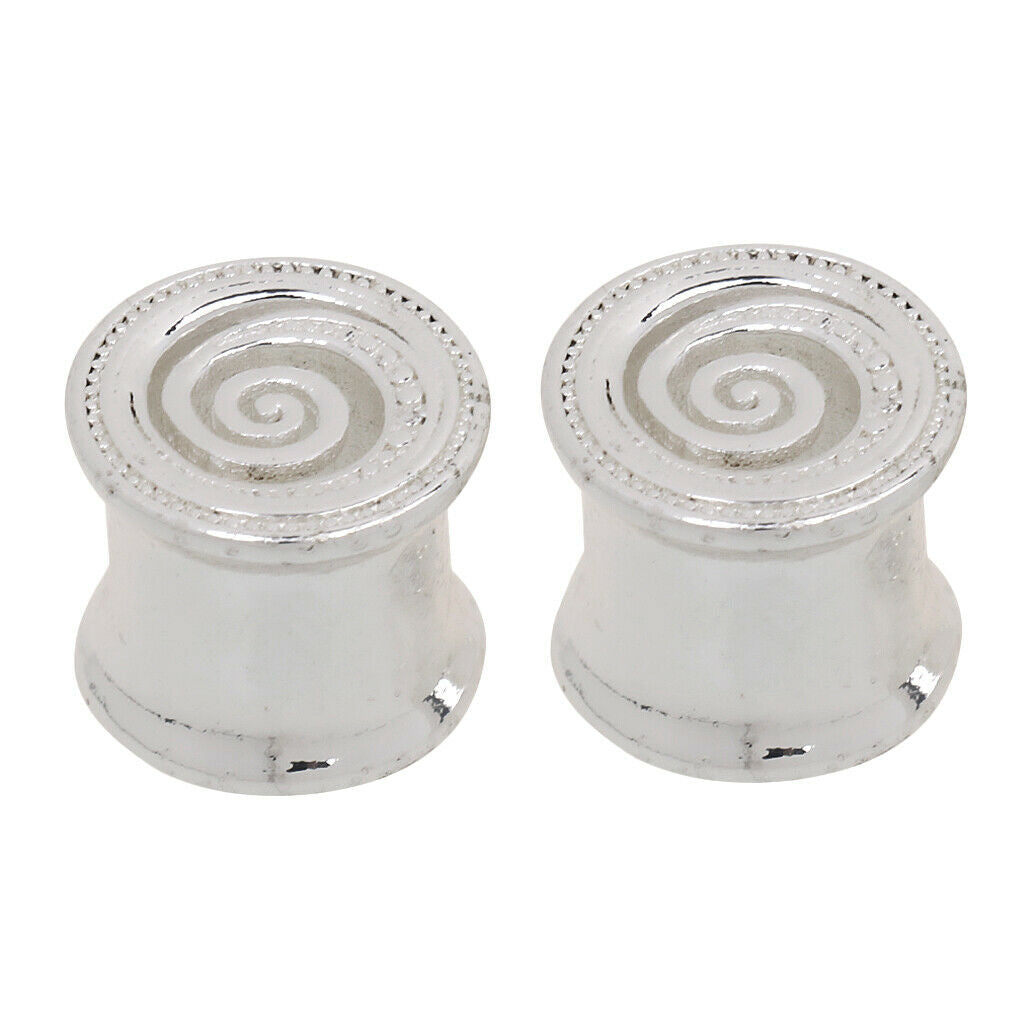 Whirlpool-Pattern Ear Tunnel Expander Stretcher Flared Plug Accessory 8 mm