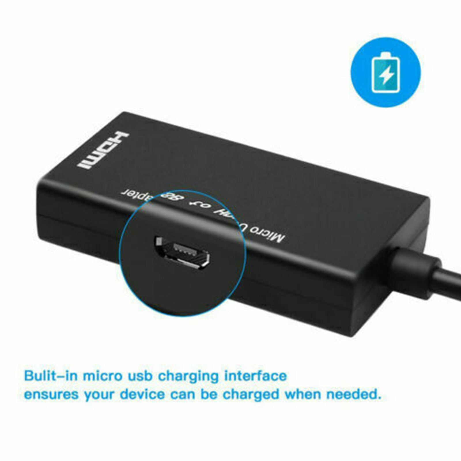 Micro USB to HDMI 1080P MHL HDTV Cable HDMI Female to Male Adapter For Android
