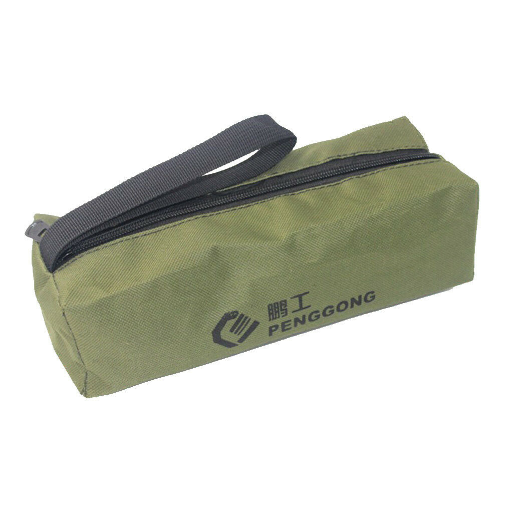 2Pcs Hardware Tool Storage Bag Carrier Oxford Handy Zip Pouch Handbag Case
