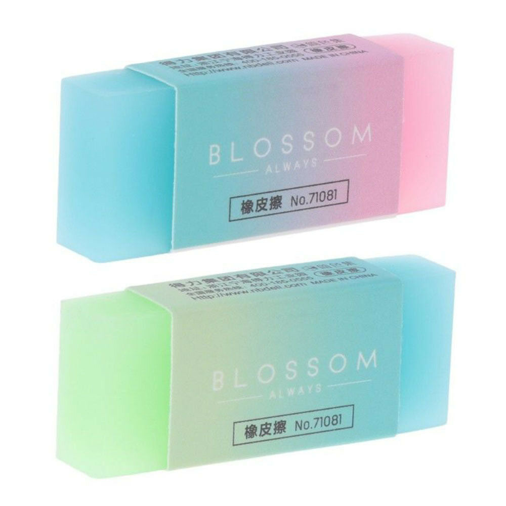 Cute Soft Durable Flexible Cube Colored Pencil Rubber Erasers For School Kids