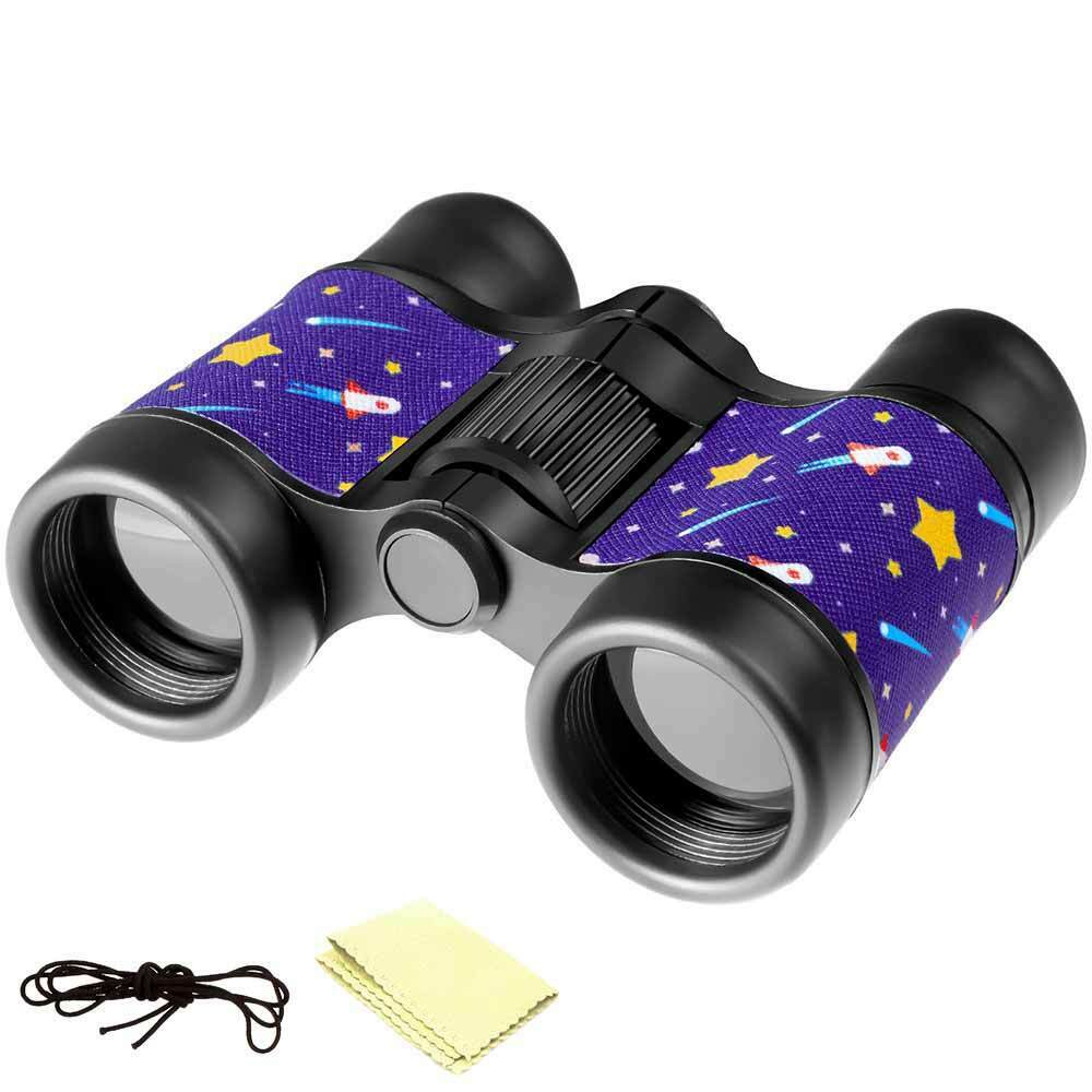 Binocular 4X High Resolution Portable Compact Shockproof Kids Binocular LIN