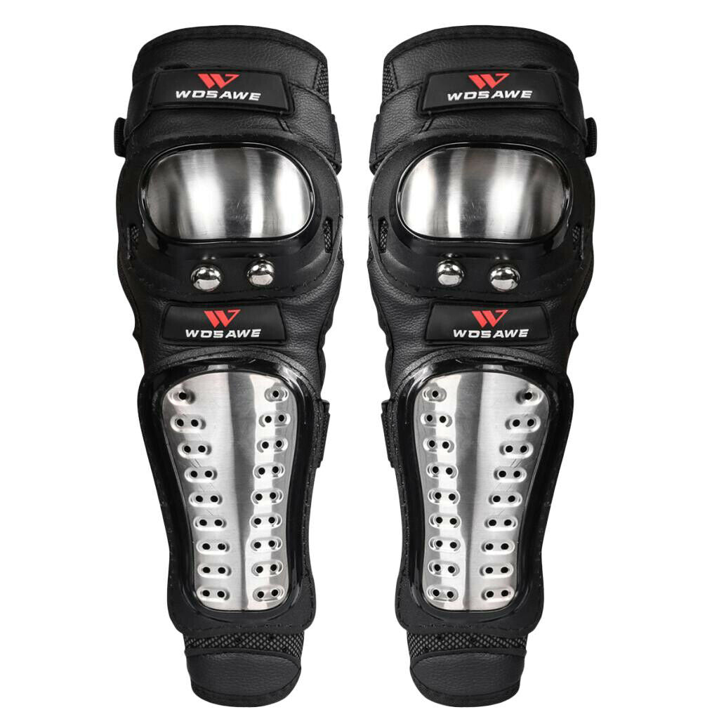Motorcycle Elbow Pads Guards Stainless Steel Shell Free Size