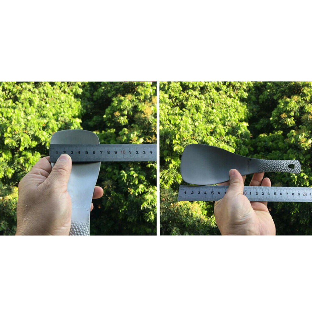 Camping Titanium Meal Spoon Cooking Rice Shovel Home Kitchen Utensils Paddle
